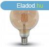 6W E27 LED filament nagygmb g meleg fehr borostyn
