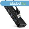 AXAGON HUE-C1A USB-A 5GBPS TRAVEL HUB Black
