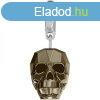 SWAROVSKI BeCharmed Skull Charm silver night