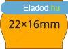 22x16mm FLUO narancs rcmke METO1622 gphez (42tek/#)