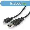 Micro USB-B tltkbel 1m Fekete (USB-A/USB-B)