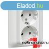 Legrand Galea Life 2X2P+F aljzat biztonsgi zsaluval, csavar