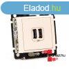 Legrand Valena 2 USB tlt aljzat, 1500 mA, elefntcsont, Le