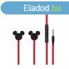 Disney sztereo headset - 3D Mickey 3,5mm jack piros