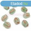 Cseh veg gyngy - hosszban frt tulipn alak - Aqua Matt 
