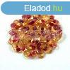 Miyuki long magatama gyngy - 363 - Pink Lined Amber