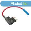 Biztostk eloszt adapter 2db norml kses biztostkhoz 12