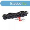 Legrand Elosztsor Standard 6x2P+F, 1,5 m vezetkkel, fekete