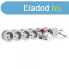 Legrand Elosztsor Standard 6x2P+F, 5 m vezetkkel, fehr-sz