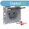 Legrand Suno 2P+F csatlakozaljzat csapfedllel IP21, alum