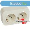 Legrand Forix IP20 falon kvli 2x2P+F aljzat, 16 A, biztons