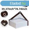 Egy darab tltsz vzll ponyva #100*200 cm / 39.37*78.74 