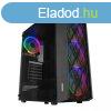 Rampage Everest Bumpy RGB Tempered Glass Black
