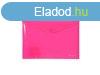 Irattart tasak, A4, PP, patentos, PANTA PLAST, neon pink
