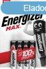 Elem, AAA mikro, 4 db, ENERGIZER "Max"