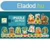 Djeco Sorozatkirak puzzle, 10-ig szmolok, 20 db