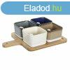 Rviditalos Szett DKD Home Decor 27 x 20 x 1,3 cm Porceln B