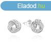 Agato Divatos ezst flbeval cirknium kvekkel AGUP3515