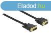 DeLock DVI 12+5 male > VGA male 1m cable Black
