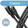 AXAGON BUCM-CM20AB HQ USB-C <> USB-C cable 2m Black