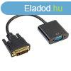 Akyga AK-AD-50 DVI-D (Dual Link) / VGA Adapter Black