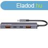 Canyon DS-18 5 Ports USB-C HUB Grey