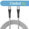 Adatkbel - iPhone Lightning - Type-C, szrke - 2 m