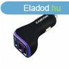 Canyon CNE-CCA08PU Triple USB Car Charger 18W Black/Purple