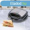 Szendvicsst - 3 az 1-ben - 220-240V - 800W - ezst/fekete