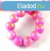 Mashan Jde gyngy arany lszter - Pink - 8mm