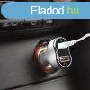 MNC Auts szivargyjt adapter - 2 x USB - fehr