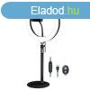 Logilink 25cm LED Ring Light with Lighting Controls and Remo