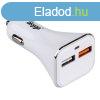 Akyga AK-CH-08 USB Adapter 12-24V/5V/3A 2USB White