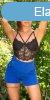  Csinos kk short arany gombokkal XL mret 