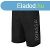 Dressa Sweat feliratos pamut rvidnadrg - fekete