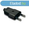 FAMATEL 1001-N 10A-250V fekete fldeletlen dugvilla