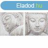 Kp DKD Home Decor Buddha Keleti 80 x 3,5 x 80 cm (2 egysg)