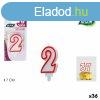 Gyertya kszlet Algon Piros (36 Rgysg) MOST 7781 HELYETT 43