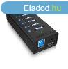 Raidsonic IB-AC618 7port USB 3.0 Hub Aluminum