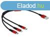 DeLock USB Charging Cable 3 in 1 for Lightning / microUSB / 