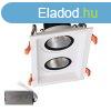 DOUBLE LED SPOT LIGHT 2X30W 230V 4000K WH+EMERGENCY KIT 92DL