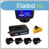 Profi 4 szenzoros tolatradar LCD kijelzvel holm7145