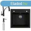 Grnit mosogat EOS Como + kihzhat zuhanyfejes Duo-Flex cs