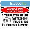 Informcis tbla, 35x25 cm, "Vigyzz haraps kutyk!&q