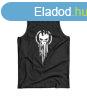 DRAGOWA frfi ujjatlan trik Skull, fekete 160g/m2