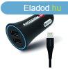 Swissten Szivargyjtba val USB-s Tlt 12-24V 2,4A 1,2M Li