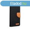 Canvas kinyithat tok iPhone 6 / 6s fekete telefontok