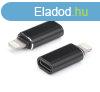 Adapter (Type-C - lightning) FEKETE