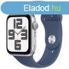 Apple Watch SE GPS 40mm Silver Aluminium Case with Denim Spo