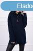 Oversize tunika cipzrral s kapucnival modell 0160 tengers